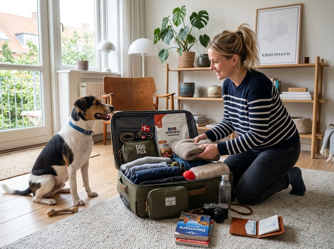Sådan pakker du til miniferie i Danmark med hund